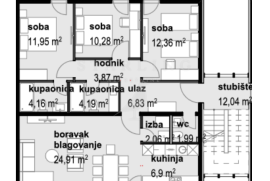 APARTMAN S3, NOVOGRADNJA, PRODAJA, PRIVLAKA, 147 M2, Privlaka, Wohnung