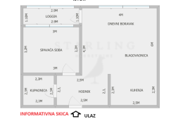 STAN, PRODAJA, ZAGREB, TREŠNJEVKA, 49m2, 2-SOBAN, Zagreb, Apartamento