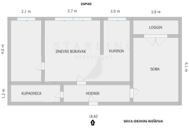 STAN, PRODAJA, ZAGREB, SREDNJACI, 55 m2, 2-soban, Zagreb, شقة