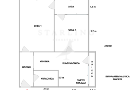 STAN, PRODAJA, ZAGREB, GORNJA DUBRAVA, 60 m2, 3-soban, Gornja Dubrava, Apartamento