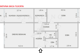 STAN, PRODAJA, ZAGREB, JARUN, 67 m2, 3-SOBAN, Zagreb, شقة