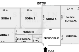 STAN, PRODAJA, ZAGREB, ZAPREŠIĆ-CENTAR, 105 m2, 5-soban, Zaprešić, Apartamento