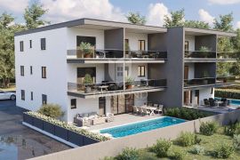 Novigrad, moderan stan pogledom na more u izgradnji!, Novigrad, Flat