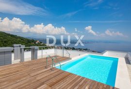 OPATIJA, CENTAR - penthouse u novogradnji s krovnim bazenom iznad centra Opatije, idilično okruženje, Opatija, Appartment