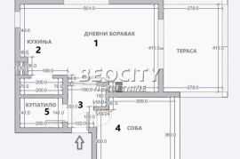 Savski venac, Mostarska petlja, Zvečanska, 2.0, 51m2, Savski Venac, Διαμέρισμα