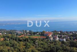 OPATIJA, LOVRAN - građevinsko zemljište za vilu na jedinstvenoj poziciji, panoramski pogled na more, Lovran, Γη