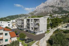 Makarska, novogradnja jednosoban stan s pogledom na more S6, Makarska, Appartment