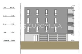 Makarska, novogradnja jednosoban stan s pogledom na more S1, Makarska, Wohnung