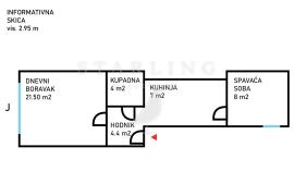 STAN, PRODAJA, ZAGREB, MAKSIMIR, 48 m2, 2-soban, Zagreb, شقة