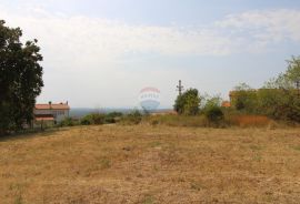 Kaštelir građevinsko zemljište s građevinskom dozvolom i pogledom na more, Kaštelir-Labinci, Zemljište