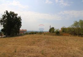 Kaštelir građevinsko zemljište s građevinskom dozvolom i pogledom na more, Kaštelir-Labinci, Zemljište