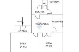 Zagreb, Centar, dvoiposoban stan 88 m2, Zagreb, Daire