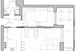 DONJI ZAMET - Stan 1S+DB 57,13 m2, Rijeka, Wohnung