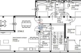 Istra, Kanfanar - vrhunska novogradnja na pješačkoj udaljenosti do centra - 3 sp. sobe - 123 m2, Kanfanar, Stan