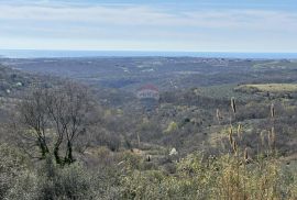 Istra, Krasica - Građevinsko zemljište s pogledom na more i pravomoćnom građevinskom dozvolom, Buje, Tierra