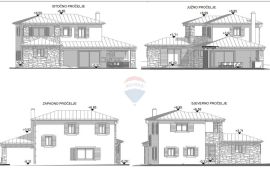 Istra - Kaštelir - građevinska parcela s projektom 750 m2 za izgradnju odmah, Kaštelir-Labinci, Land