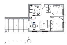 Zagreb, Gornje Vrapče, stan 76 m2, 2SS+DB s terasom i garažom, novogradnja, Zagreb, Appartamento