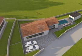 Istra, Kršan, građevinsko zemljište s projektom, Kršan, Land