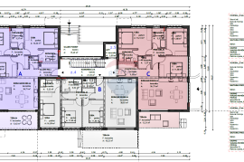 Rovinj,stan u novogradnji-113m2+vrt+garaža-300m od plaže, Rovinj, Appartamento