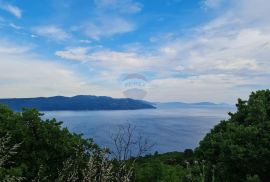 Brseč-zemljište uz more s pogledom na Cres, Mošćenička Draga, Tierra