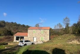 Istra, Belaj, stara autohtona istarska kuća 87 m2 sa okućnicom od 11270 m2, Cerovlje, House