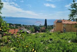 OPATIJA,OPRIĆ- građevinsko zemljište za 6 stanova sa otvorenim pogledom na more, Opatija - Okolica, Земля