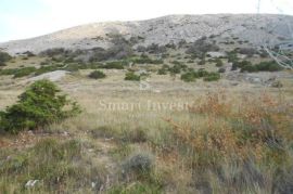 OTOK PAG, zemljište od 1650 m2 s panoramskim pogledom u blizini mora, Pag, Terreno