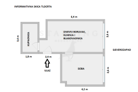 STAN, PRODAJA, ZAGREB, ŠPANSKO, 46 m2, 2-soban, Zagreb, Appartment