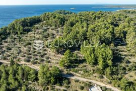 Otok Korčula, zemljište s projektom kuće s bazenom, Vela Luka, Zemljište