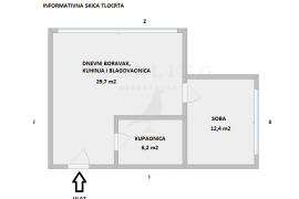 STAN, PRODAJA, ZAGREB, ŠPANSKO, 49 m2, 2-soban, Zagreb, شقة