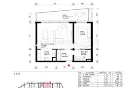 ZGRADA B, STAN B201, NOVOGRADNJA, PRODAJA, POREČ, 58,80 m2, 2S, Poreč, Kвартира