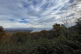 Matulji - građevinsko zemljište s panoramskim pogledom na Kvarnerski zaljev, Matulji, Land