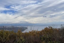 Matulji - građevinsko zemljište s panoramskim pogledom na Kvarnerski zaljev, Matulji, Land