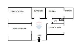 Zagreb, Supilova, trosoban stan 70 m2, tramvaj zona, Zagreb, Wohnung