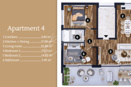 Moderni apartmani u luksuznom naselju, 100 m od mora, Umag, Apartamento