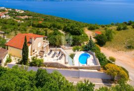 Labin, Rabac, kuća za odmor s prekrasnim pogledom na more, Labin, Casa