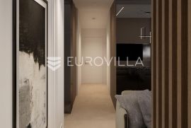 Istra, Rovinj, ekskluzivan penthouse s tri spavaće sobe s pogledom na more i garažom NKP 144m2, Rovinj, Stan