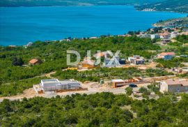 ZADAR, MASLENICA - Građevinsko zemljište s pogledom na more i idejnim projektom, Jasenice, Terrain