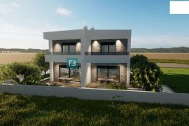 VODICE, novogradnja, dvojna kuća, 650 m od mora, vrt 120 m2, S1, Vodice, Casa