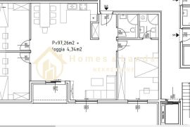 Zaprešić,novi 4-soban stan 102m2 (S12)na 1 katu s prekrasnim pogledom, Zaprešić, Daire