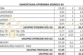 Posedarje,novi 2-soban apartman na 1katu(A3)36m2 s vrtom i parkingom, Posedarje, Appartement