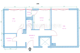 STAN, PRODAJA, ZAGREB, TREŠNJEVKA, 49 m2, 2-soban, Zagreb, Appartment