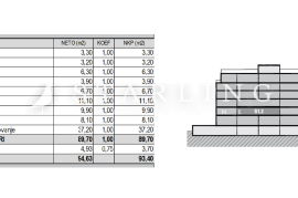 STAN S1.2, NOVOGRADNJA, PRODAJA, ZAPREŠIĆ, CENTAR, 93,40 m2, 4s, Zaprešić, Wohnung