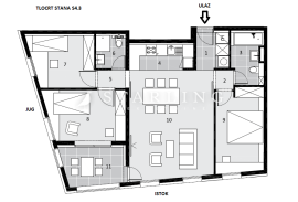 STAN S4.3, NOVOGRADNJA, PRODAJA, ZAPREŠIĆ, CENTAR, 89,60 m2, 4s, Zaprešić, Appartement