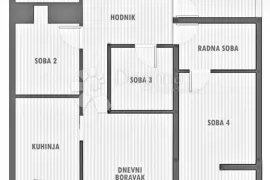 Srednjaci - maksimalno iskorišten tlocrt, 71m2, peterosoban stan, Zagreb, Flat