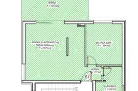 PRILIKA!! - PETRČANE - S1 JEDNOSOBAN STAN U PRIZEMLJU S VRTOM, Zadar - Okolica, Apartamento