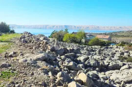 CESARICA, GRAĐEVINSKO ZEMLJIŠTE S PANORAMSKIM POGLEDOM NA MORE, Karlobag, Tierra