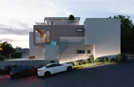 VODICE, novi projekt, troetažni stan, bazen, pogled na more, vrt, S2, Vodice, Appartment