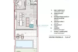 VODICE, novi projekt, troetažni stan, bazen, pogled na more, vrt, S2, Vodice, Appartment