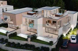 VODICE, novi projekt, troetažni stan, bazen, pogled na more, vrt, S2, Vodice, Appartment